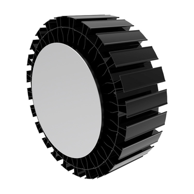 LED Lighting 150W Aluminum Extrusion Heat Sink With Anodizing Black