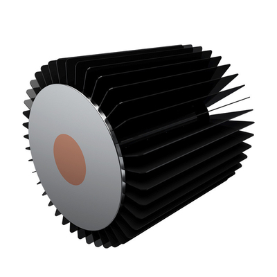 300W Bigger Power Aluminum Profile Heat Sink Anodizing Black For LED Lighting
