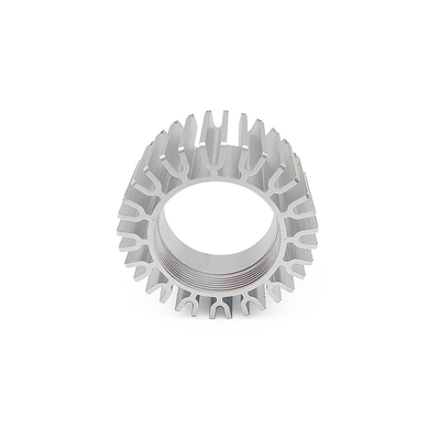 Round Aluminum Profile Heat Sink With Anodizing Clear Surface Treatment