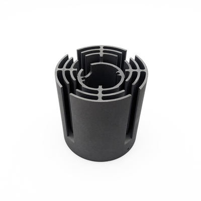 Round Cold Forging Heat Sink With Sand Blast And Anodizing Grey Surface Treatment