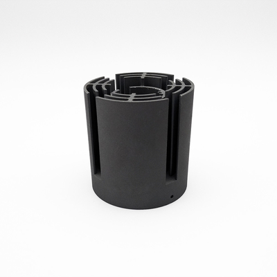 Round Cold Forging Heat Sink With Sand Blast And Anodizing Grey Surface Treatment