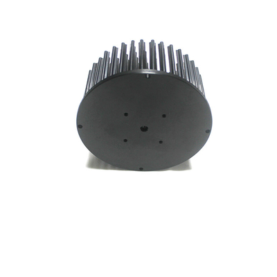 Dimensions 100X70mm Cold Forging Heat Sink Anodizing Black For Led Light