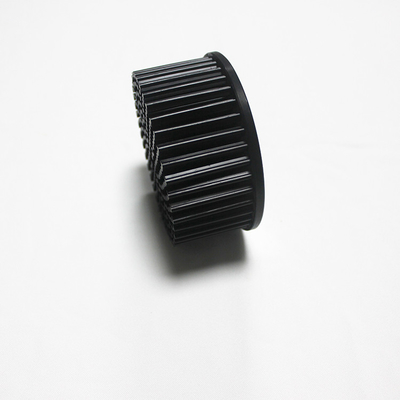 Dimensions 100X70mm Cold Forging Heat Sink Anodizing Black For Led Light