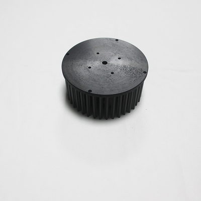 Dimensions 100X70mm Cold Forging Heat Sink Anodizing Black For Led Light