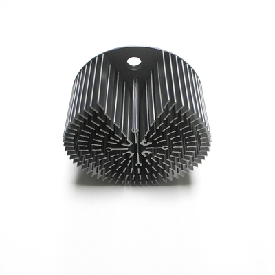 Anodizing Black Color Round Cold Forged Heat Sink For LED
