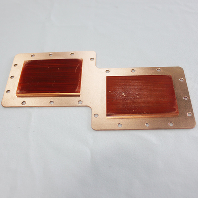 Anodizing Large Solid Copper Heatsink 0.02mm Flatness Anti Oxidation High Density