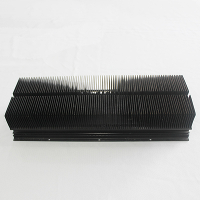 Black Anodized Al6063 Skived Fin Heat Sink For CNC Machine Anti Corrosion