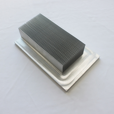 Al6063 Anodizing Natural Folded Skived Fin Heat Sink With 16 Feet