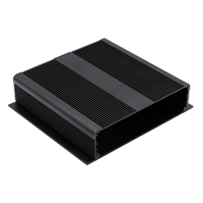 AL6063-T5 Aluminum Profile Enclosure Box With Upper Cover Practical Anodizing Black