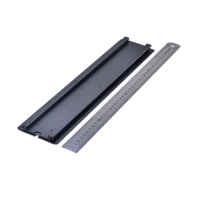 Large flat Aluminium Heat Sink Profiles Black ODM Practical T3-T8 Temper