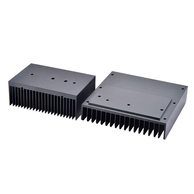CNC Precision Machining LED Heat Sink Aluminum AL6063 Anodizing Black