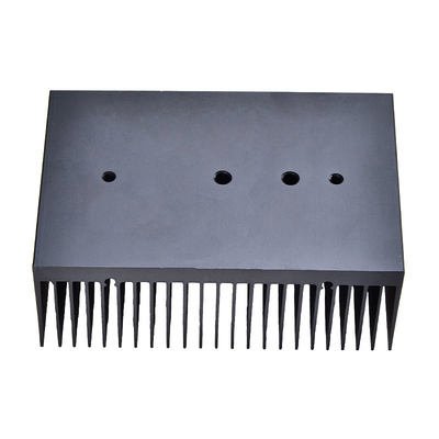 CNC Precision Machining LED Heat Sink Aluminum AL6063 Anodizing Black