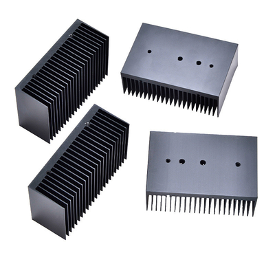 CNC Precision Machining LED Heat Sink Aluminum AL6063 Anodizing Black