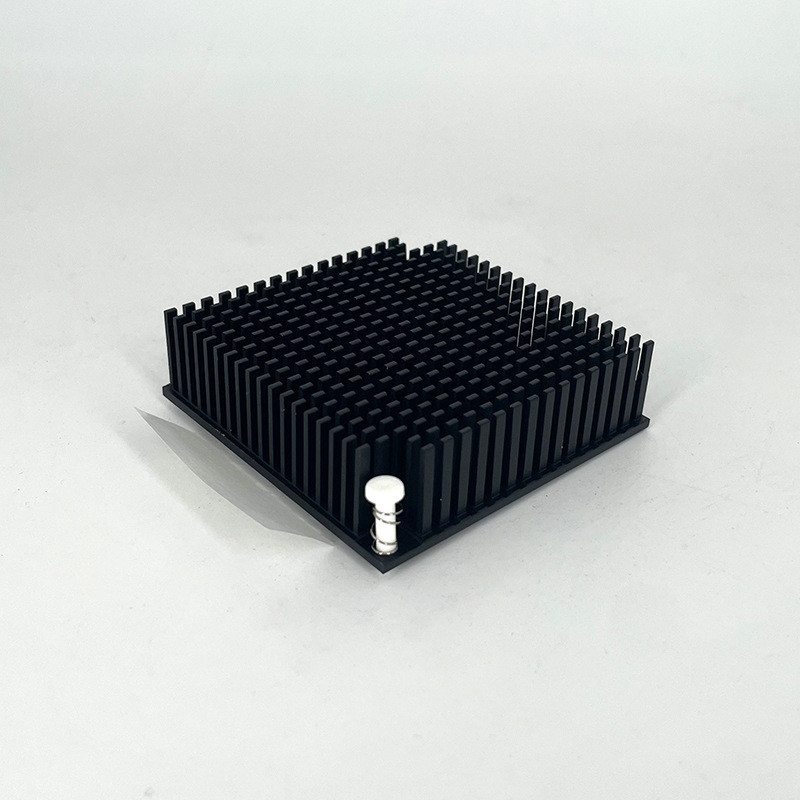 North Bridge Chip AL6063-T5 Extruded Aluminium Profile Heat Sink Anodizing Black