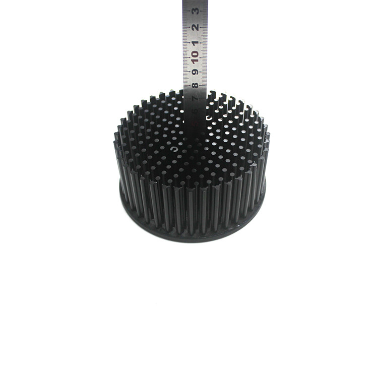 Dimensions 100X70mm Cold Forging Heat Sink Anodizing Black For Led Light