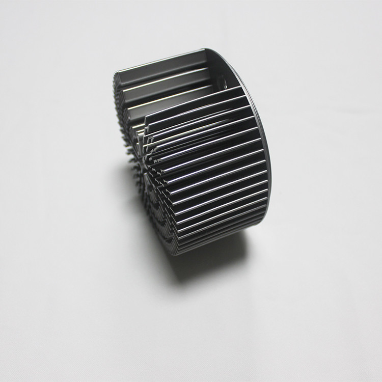 Anodizing Black Color Round Cold Forged Heat Sink For LED